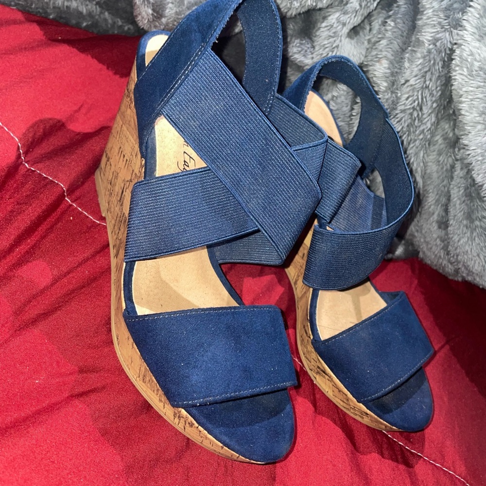 Wedges/heels, only wore once!